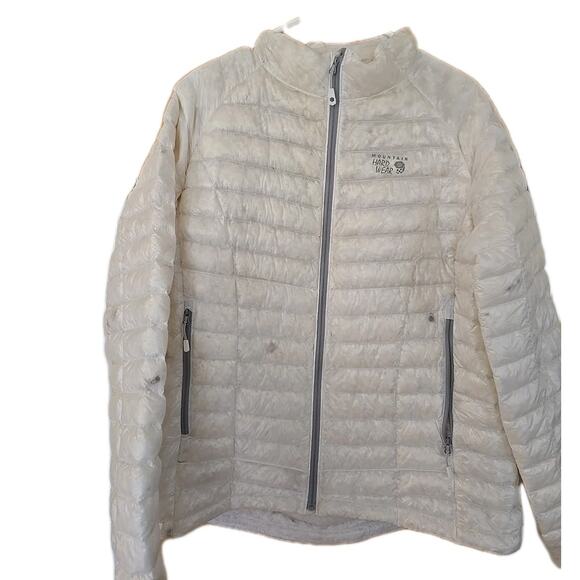 Mountain Hardwear Jacket Womens XL White Down Puffer Ghost Whisperer 850